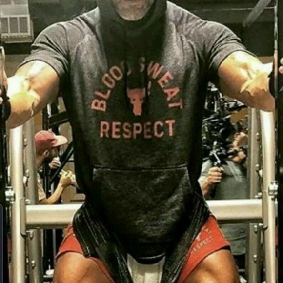 Under Armour Rock Dwayne Johnson sweatshirt Hoodie Work out Blood Sweat … - Picture 7 of 7